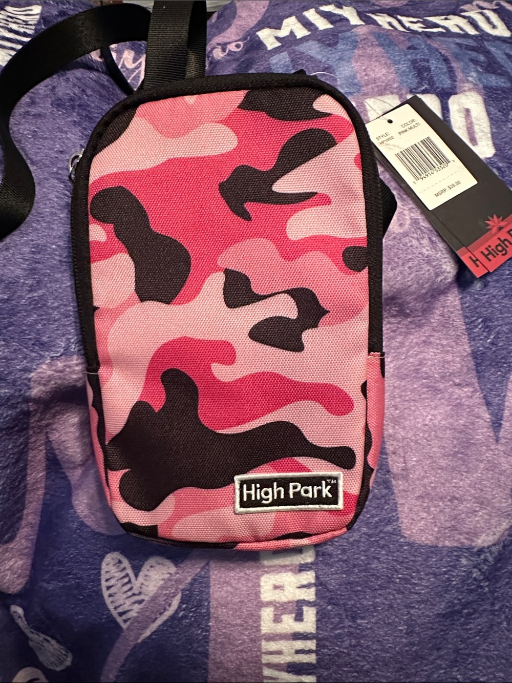 Pink Camo Crossbody Bag